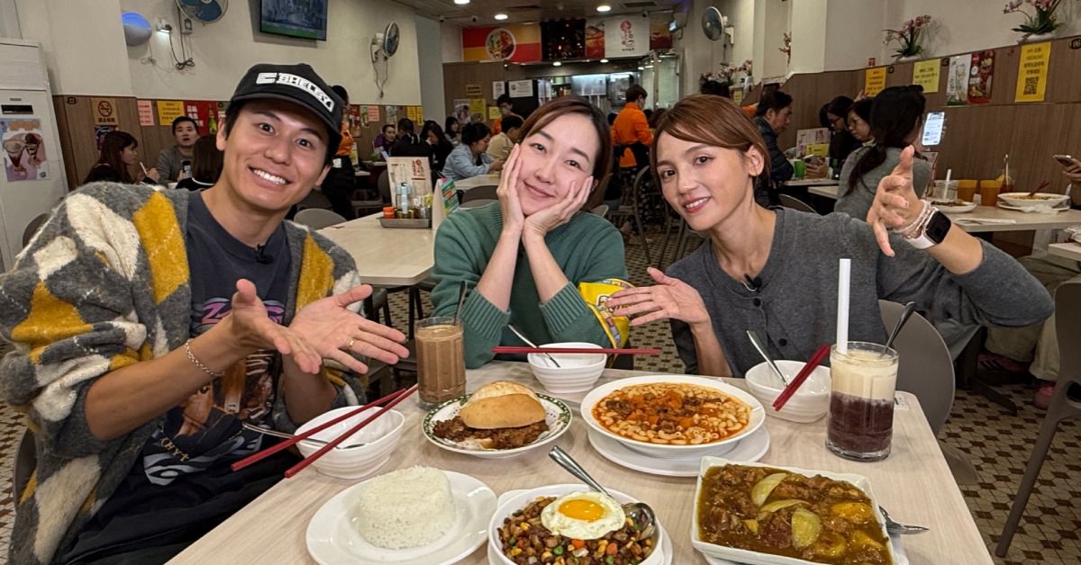 風田、巴鈺、朵拉飛到澳門提早過聖誕節。（圖／TVBS提供）