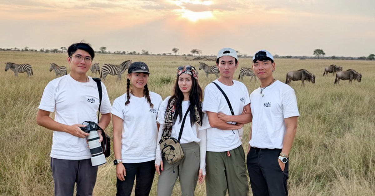 雷艾美、八弟、阿傑、Max、文姿云、蕭俊文挑戰非洲最高峰吉力馬札羅山。（圖／三立提供）