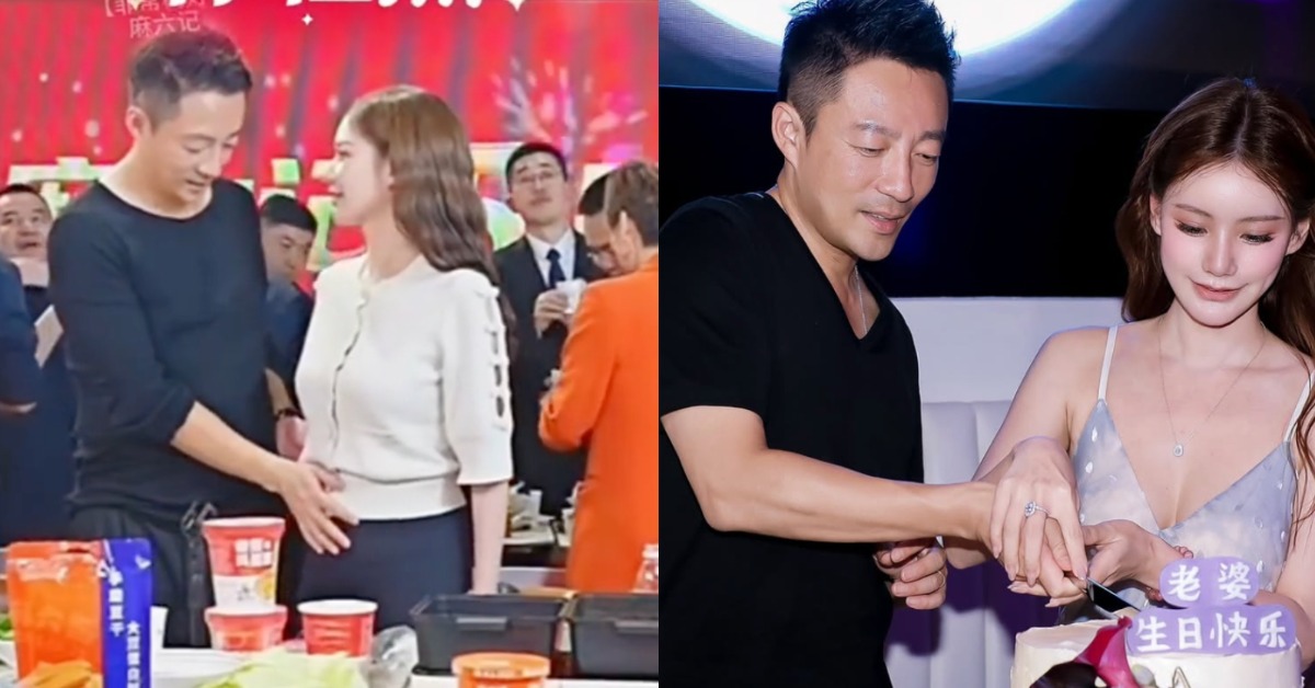 汪小菲小心呵護Mandy孕肚。（圖／翻攝自微博、MandyIG）