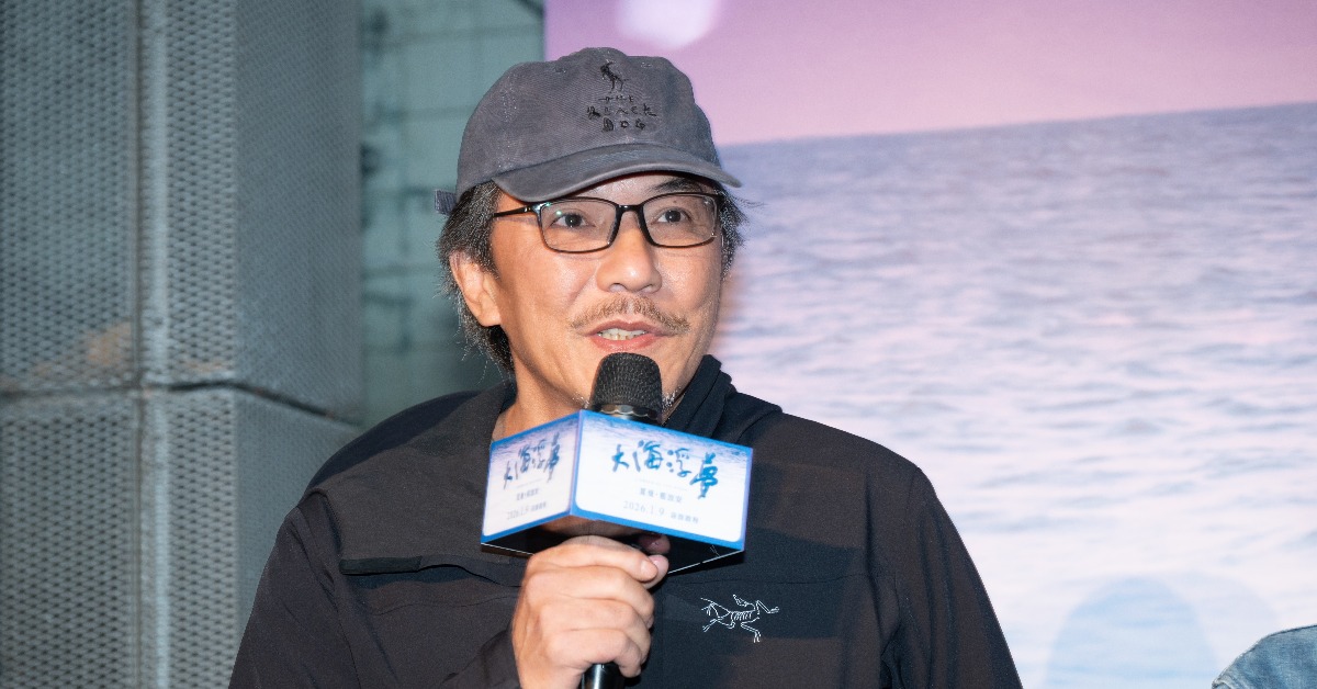 戴立忍驚喜現身《大海浮夢》首映會站台，親揭與夏曼淵源，形容夏曼潛水身影猶如芭雷舞者。（圖／目宿媒體）