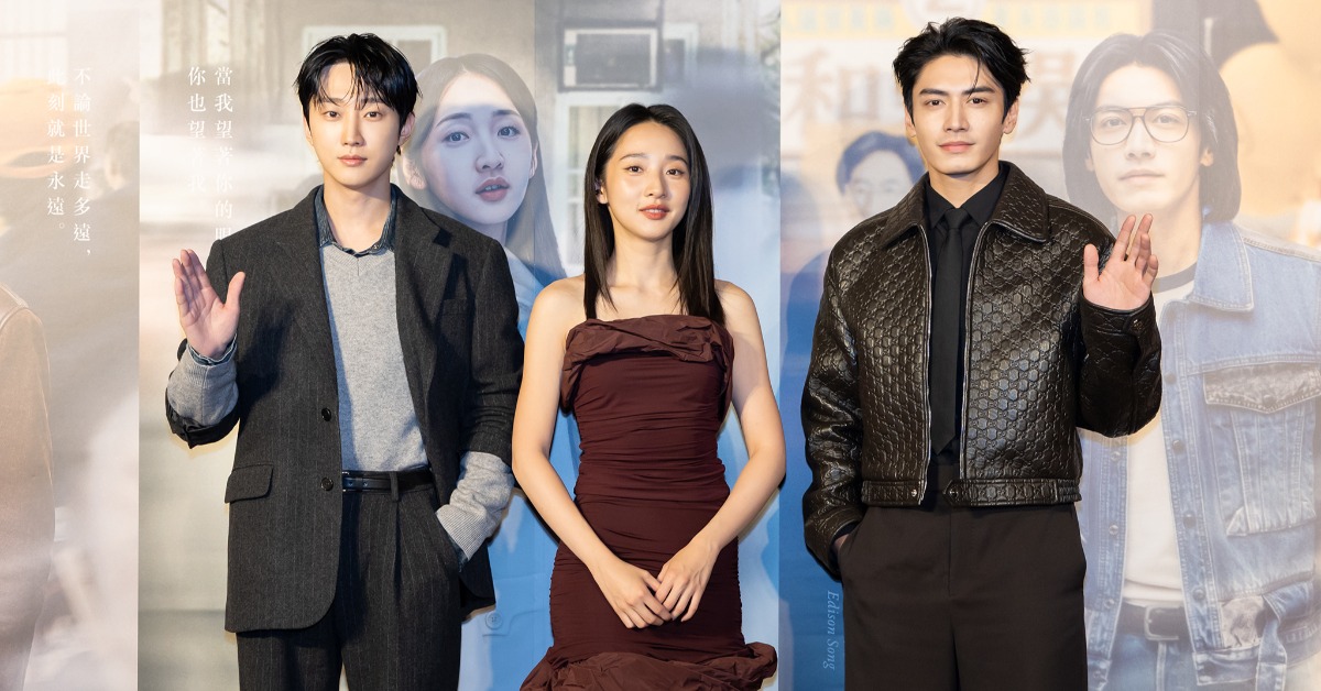 振永（左起）、李沐、宋柏緯在電影首映會上合體。（圖／瀚草文創GrX STUDIO）