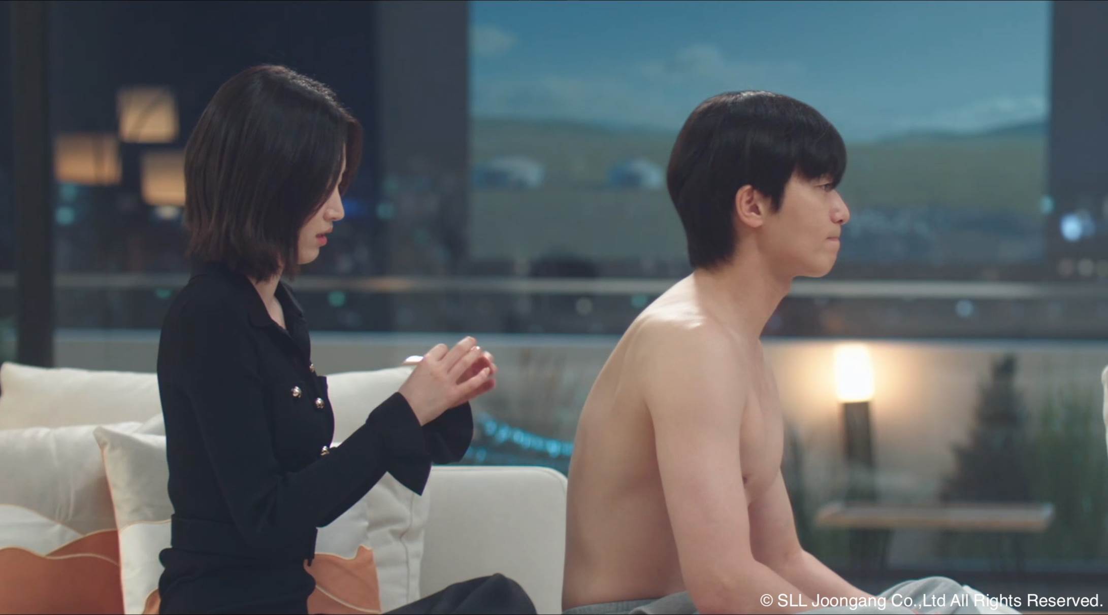 《等待京道》朴敘俊裸上身秀出肌肉誘惑元志安。（圖／Hami Video提供）