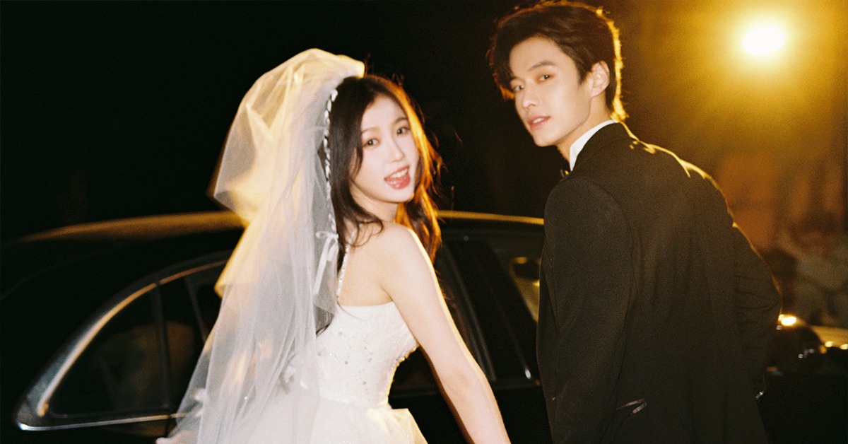 《雙軌》虞書欣跟何與拍婚紗照放閃。（圖／iQIYI提供）