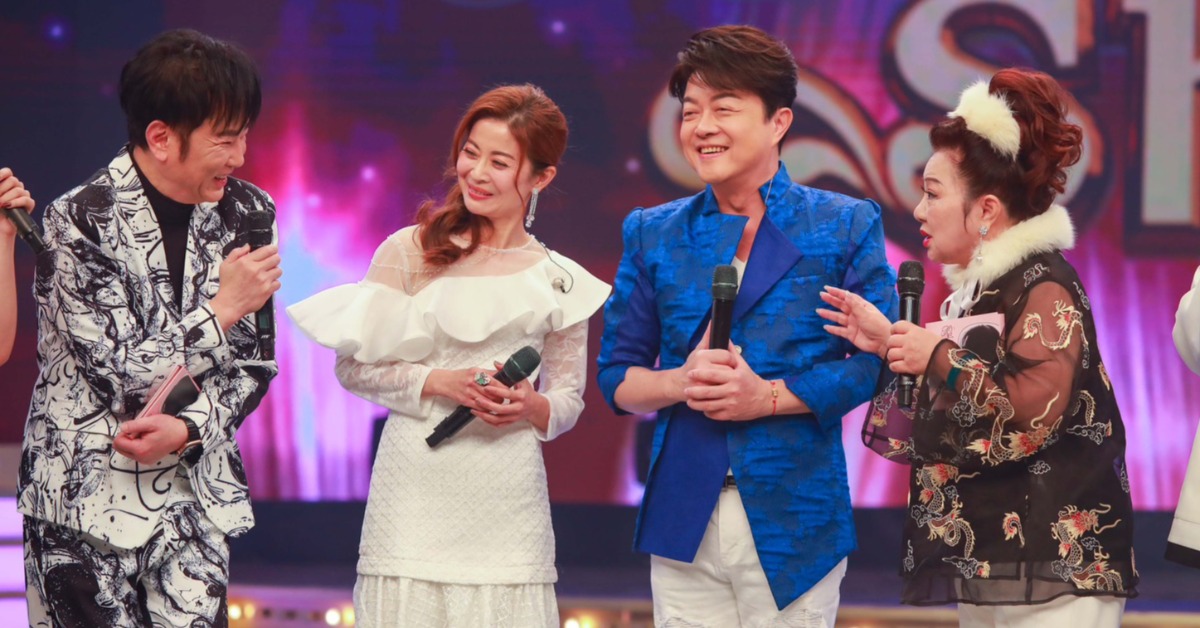 《超級冰冰Show》左起陽帆、林姍、翁立友、白冰冰。（圖／民視提供）