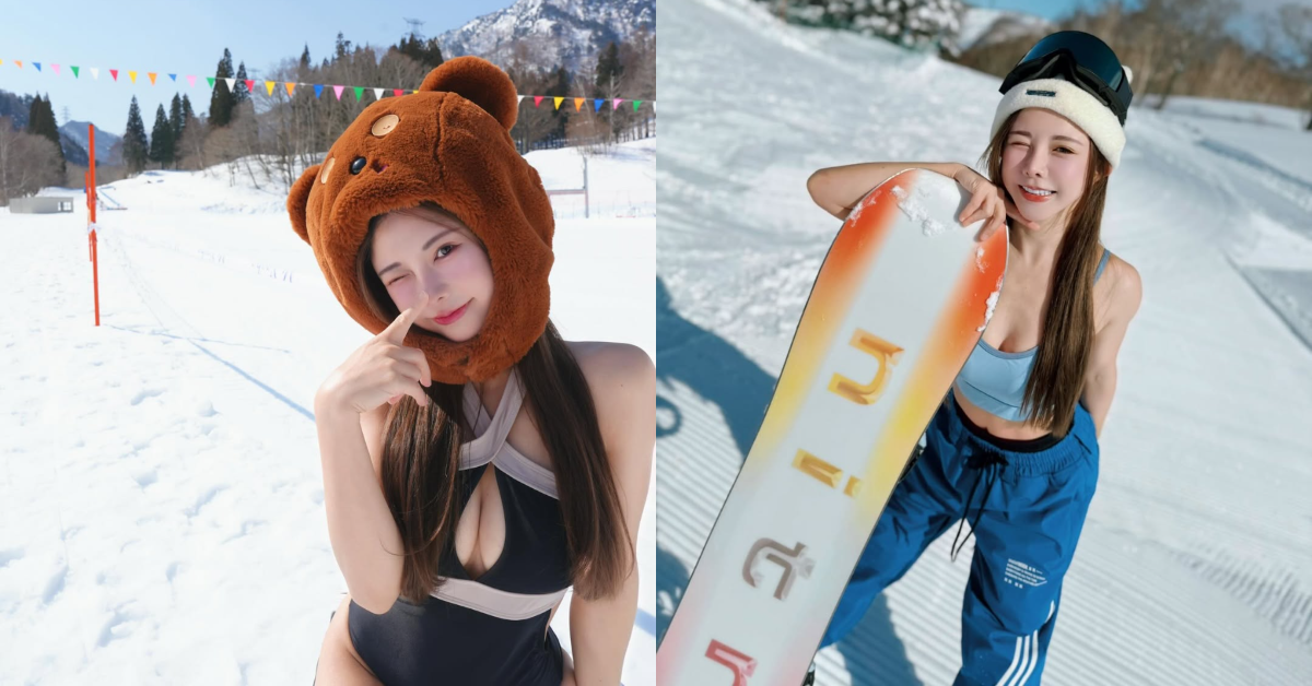 巫苡萱雪中拍攝辣照。（圖／翻攝自巫苡萱Instagram）