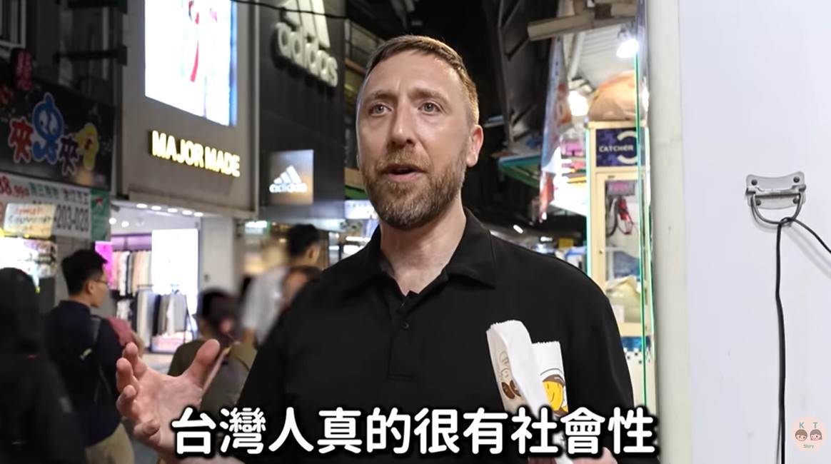 外國人Topher大讚台灣的社會文化。（圖／翻攝自YT KT story）
