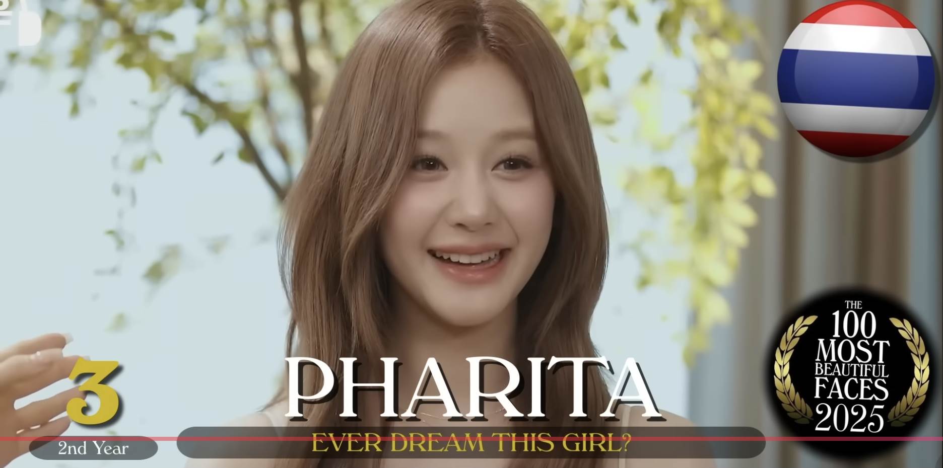 韓國女團BABYMONSTER的PHARITA拿下第3名;aespa的Karina(劉知珉)則是第8名。(圖/翻攝自TC Candler YouTube)