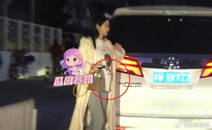 陳冰遭狗仔直擊腹部隆起。（圖／翻攝自微博）