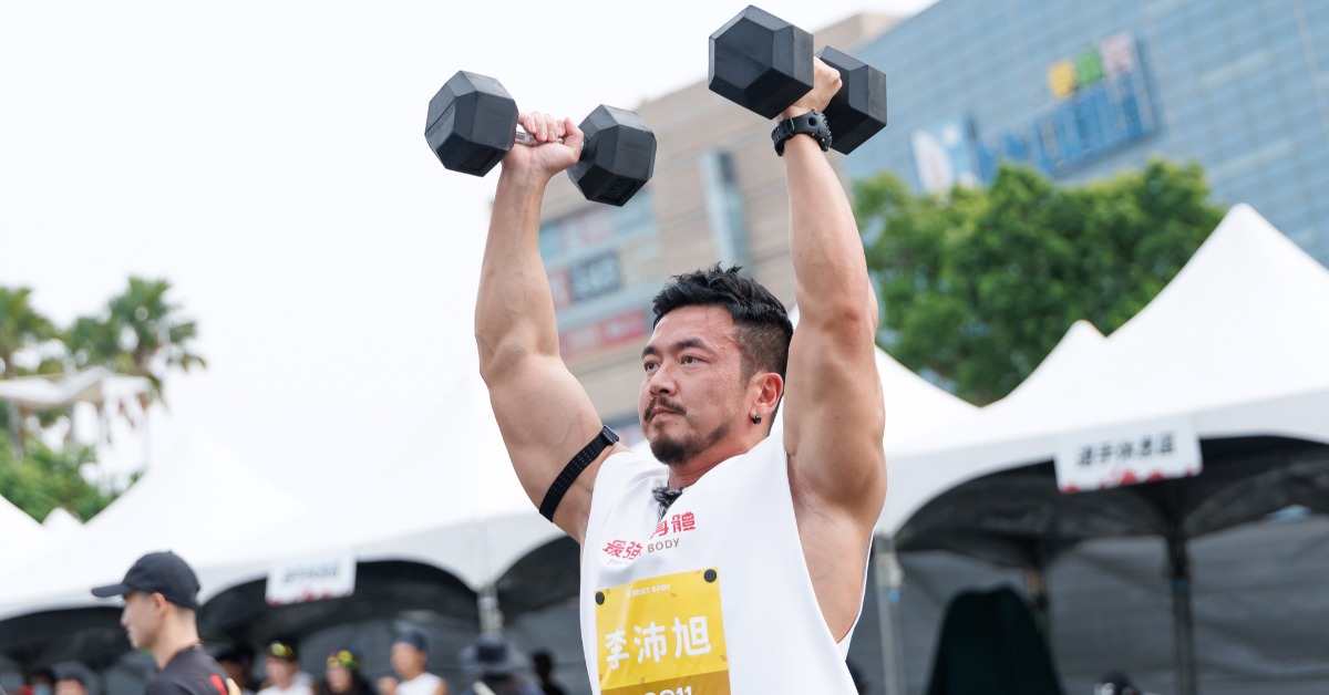 李沛旭以筋肉人形象現身。（圖／好看娛樂提供）