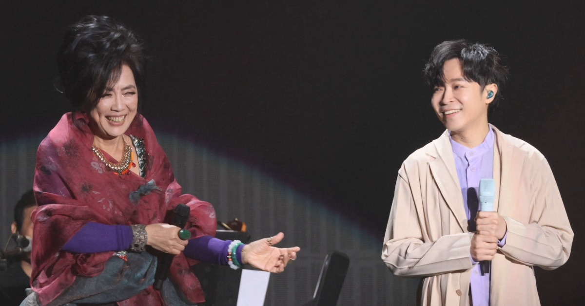 青峰跨年夜擔任齊豫《豫•見》演唱會杭州站嘉賓。（圖／翻攝自微博）