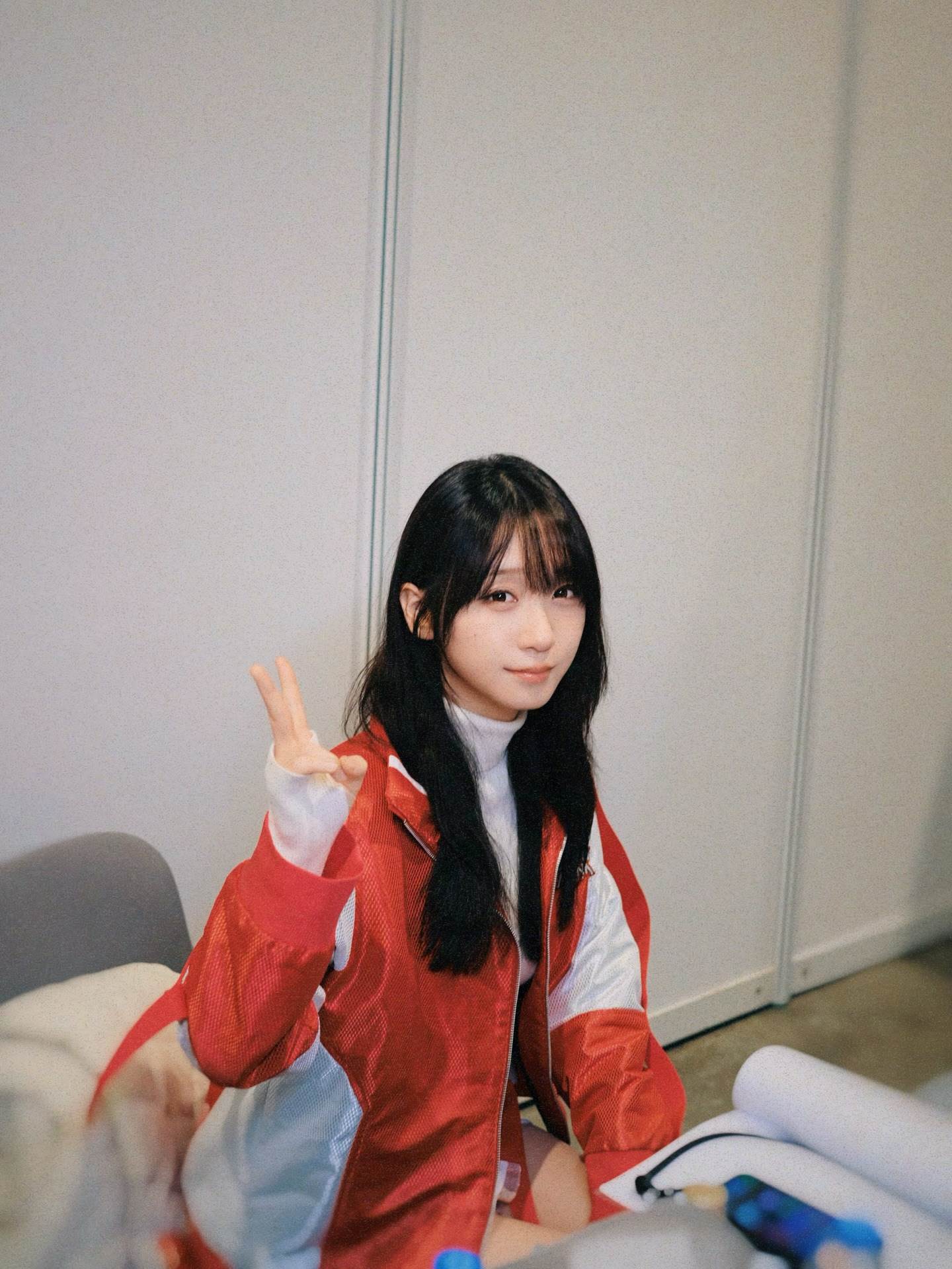 伊織萌2日抵達香港時，已經略顯疲態。（圖／翻攝自Iori Moe -伊織もえ臉書）