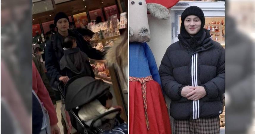 去年聖誕節當天，范少勳被拍到帶著兩個寶貝女兒出現在東區百貨公司。（圖／CTWANT讀者提供、翻攝自范少勳IG）