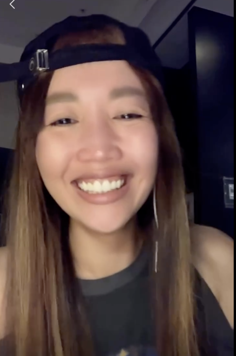 A-Lin驚慌失措接完電話後忍不住大笑。（圖／翻攝自Threads）