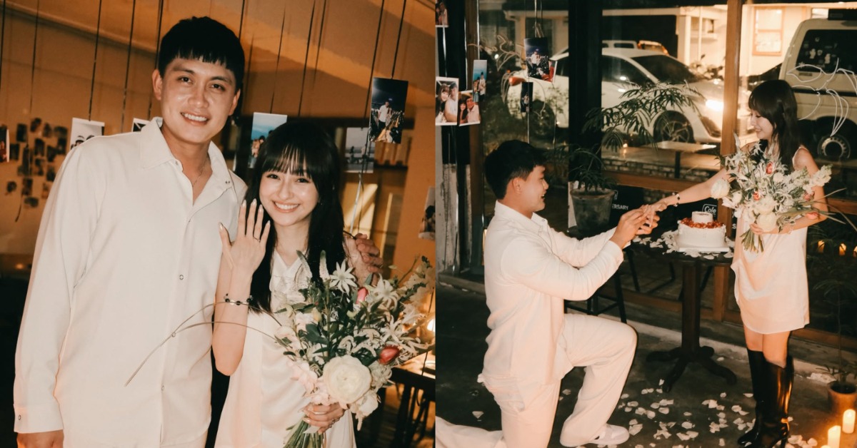 味全龍球星劉基鴻近期求婚成功，女方是擁有16.5萬追蹤的網紅葛昀萱。（圖／翻攝自葛昀萱IG）