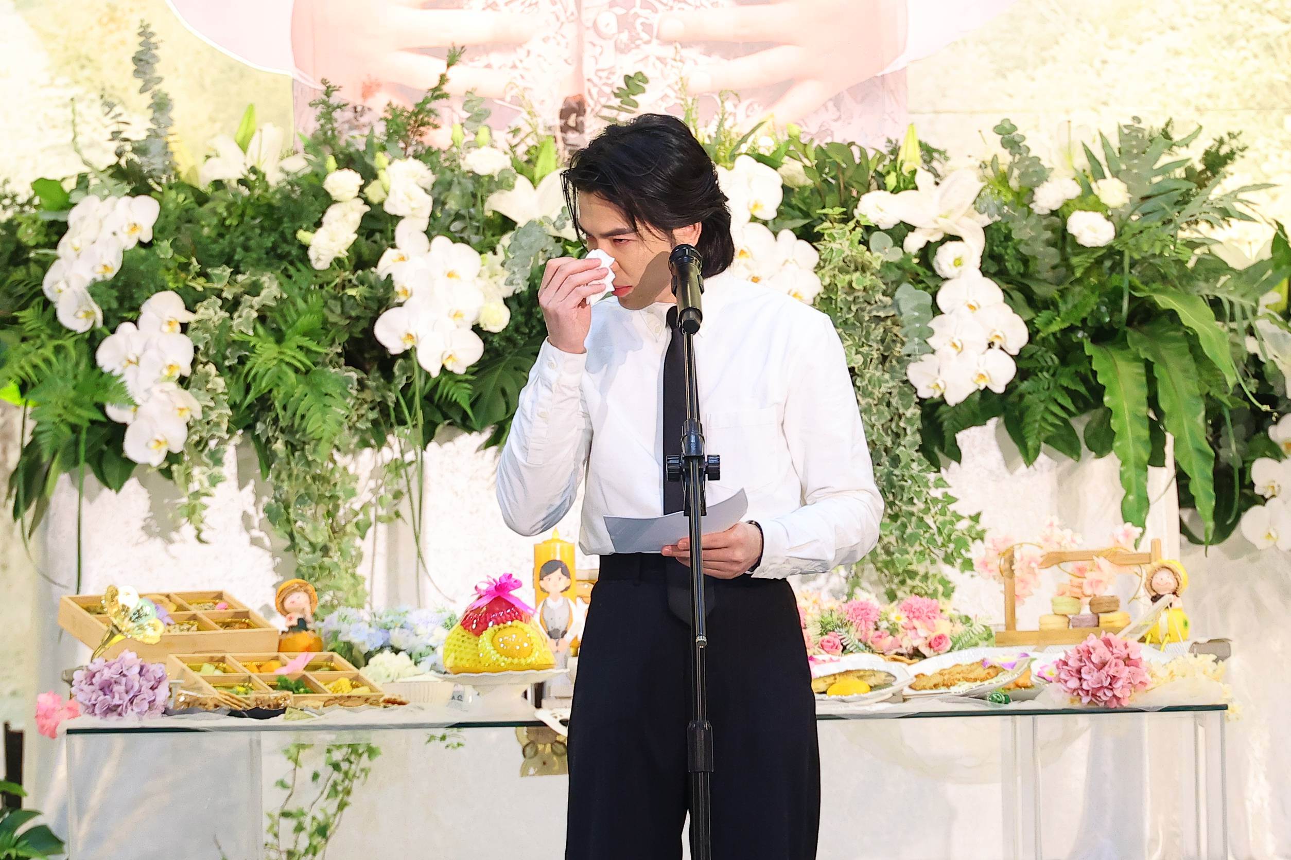 蕭敬騰對於岳父林光寧離世深感不捨。（圖／東森娛樂）