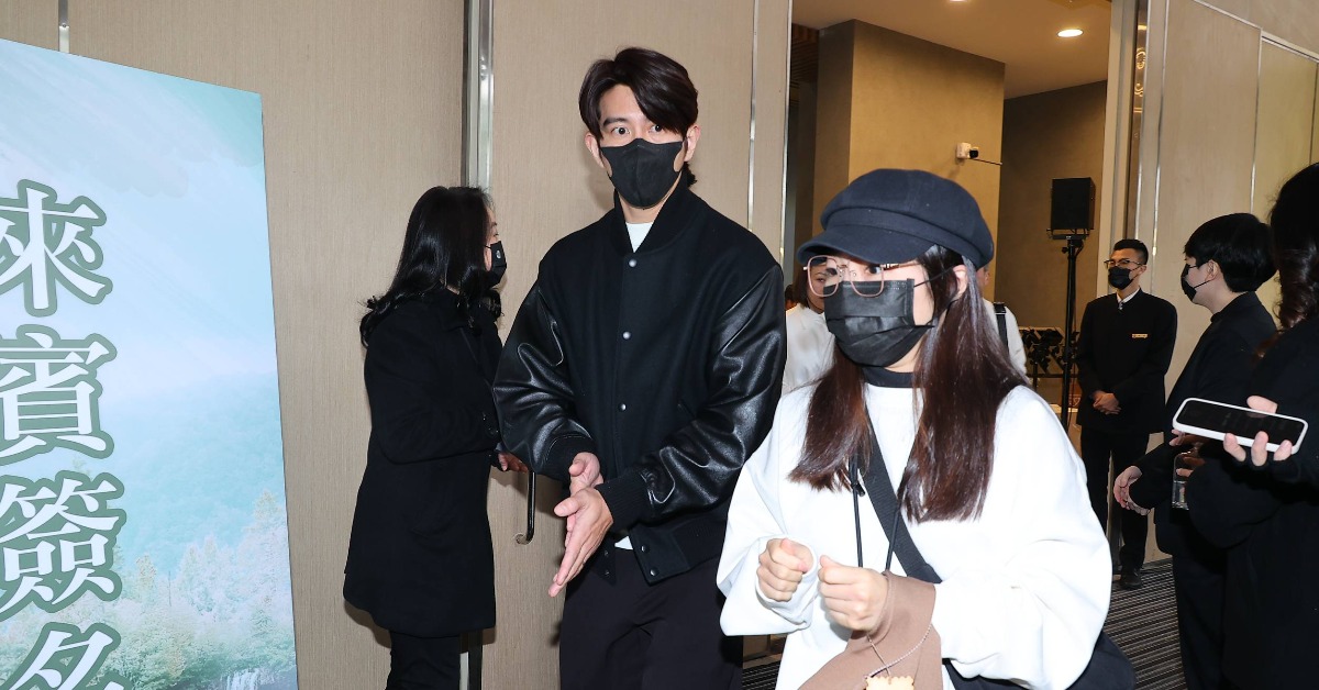 修杰楷低調現身林光寧告別式。（圖／東森娛樂）