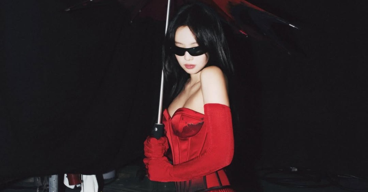 韓星JENNIE中午現身仁川機場，預計將與女團IVE同時抵達台灣。（圖／翻攝自IG@JENNIE）