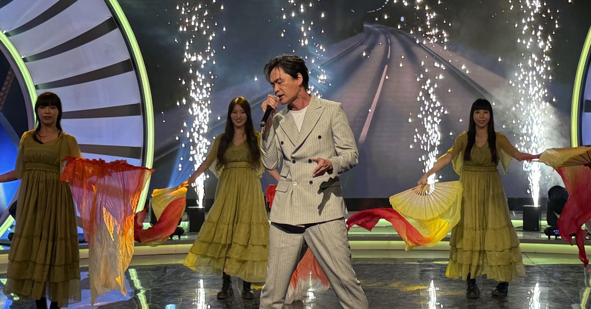 黃鐙輝豪氣宣稱自己是「伍佰接班人」。（圖／華視提供）