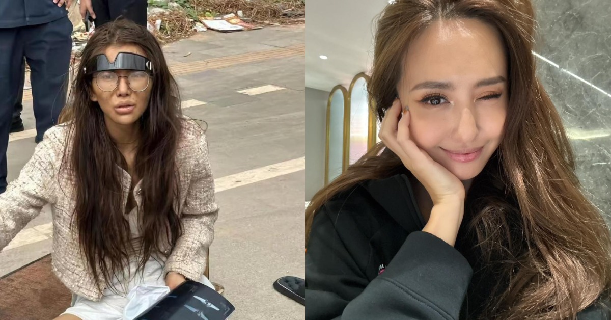 有網友指出，柬埔寨受害網紅長得像女星薔薔（林嘉凌）。（圖／翻攝自微博＠阿夏夏養貓準則、薔薔臉書）