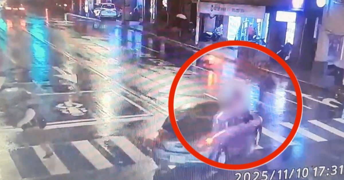 男星楊傑宇在去年11月中旬開車行經路口時，撞上走在斑馬線上的84歲婦人。（圖／東森新聞）