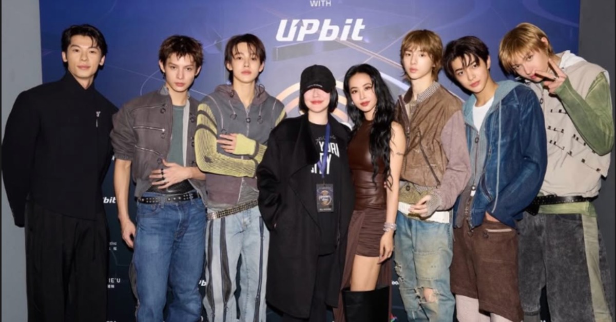 小S站C位與CORTIS、蔡依林及許光漢合照。（圖／翻攝自蔡依林IG）