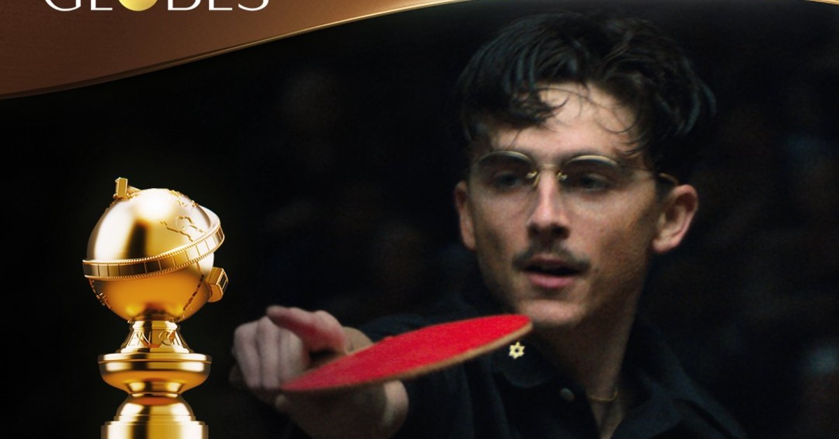 提摩西夏勒梅奪下音樂劇/喜劇類最佳男主角。（圖／翻攝自X＠Golden Globes）