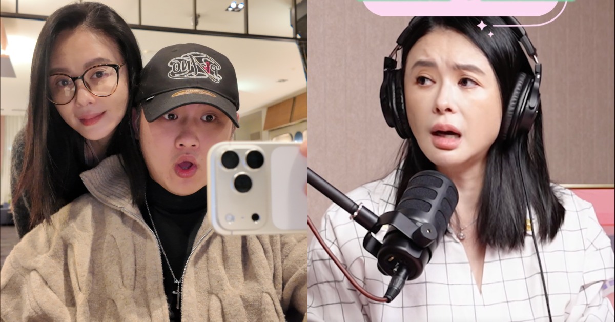 蕭淑慎2017年與小15歲老公梁軒安結婚，近日上節目分享婚姻觀。（圖／翻攝自梁軒安、薔薔臉書）