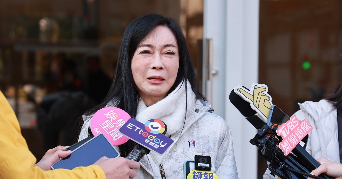 顧婕淚崩悼念曹西平。（圖／東森娛樂）