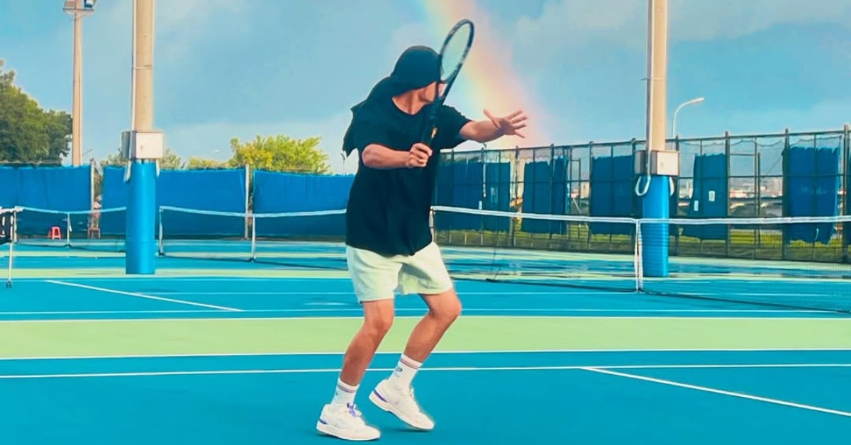 周杰倫參加澳網，首輪就遭淘汰。（圖／周杰倫IG）