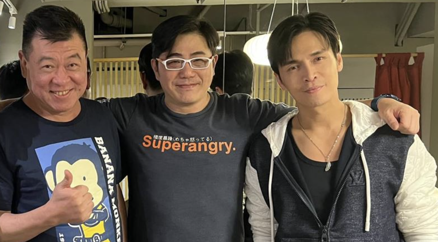 GINO（右起）、Simon與孫德榮共事多年。（圖／翻攝自孫德榮臉書）