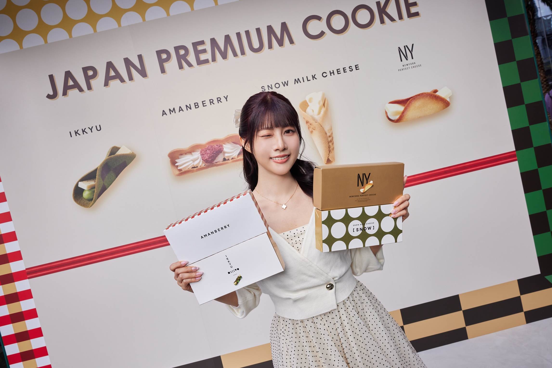 活動大使阿部瑪利亞化身「日本味推薦官」。（圖／OMIYAGE+）