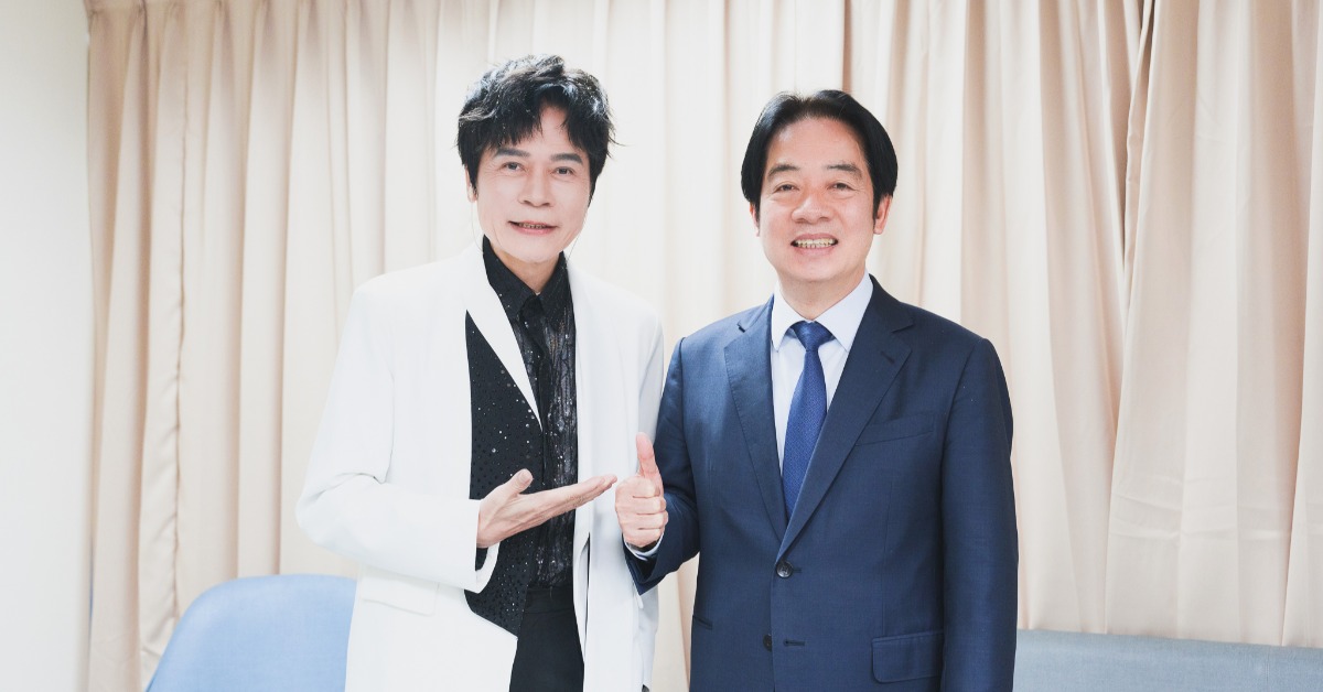 賴清德親自朝聖洪榮宏演唱會。（圖／阿爾發音樂提供）