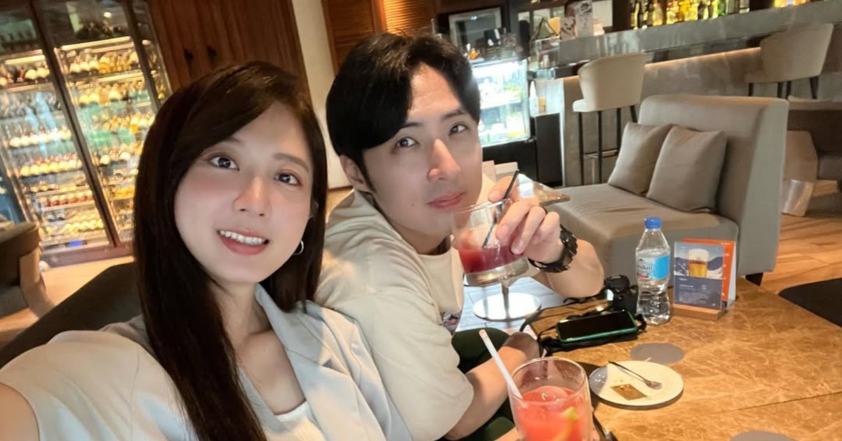 45歲男星李運慶與小7歲洪詩在2023年結婚。（圖／翻攝自洪詩IG）