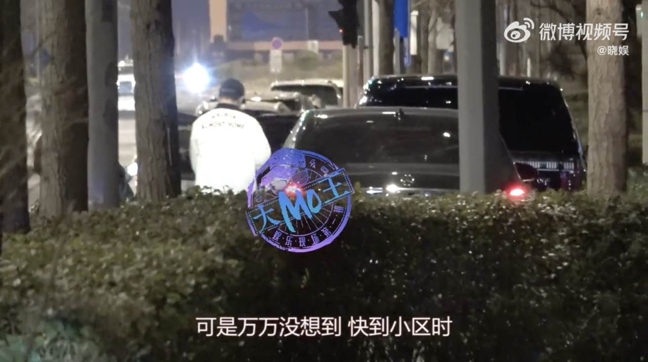 釋小龍自己開車回家。（圖／翻攝自微博）