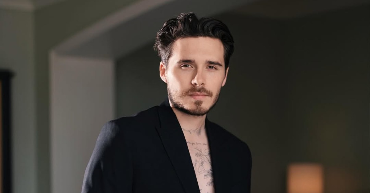 英國足球巨星貝克漢，與太太維多利亞的長子布魯克林。（圖／翻攝自Instagram＠brooklynpeltzbeckham）