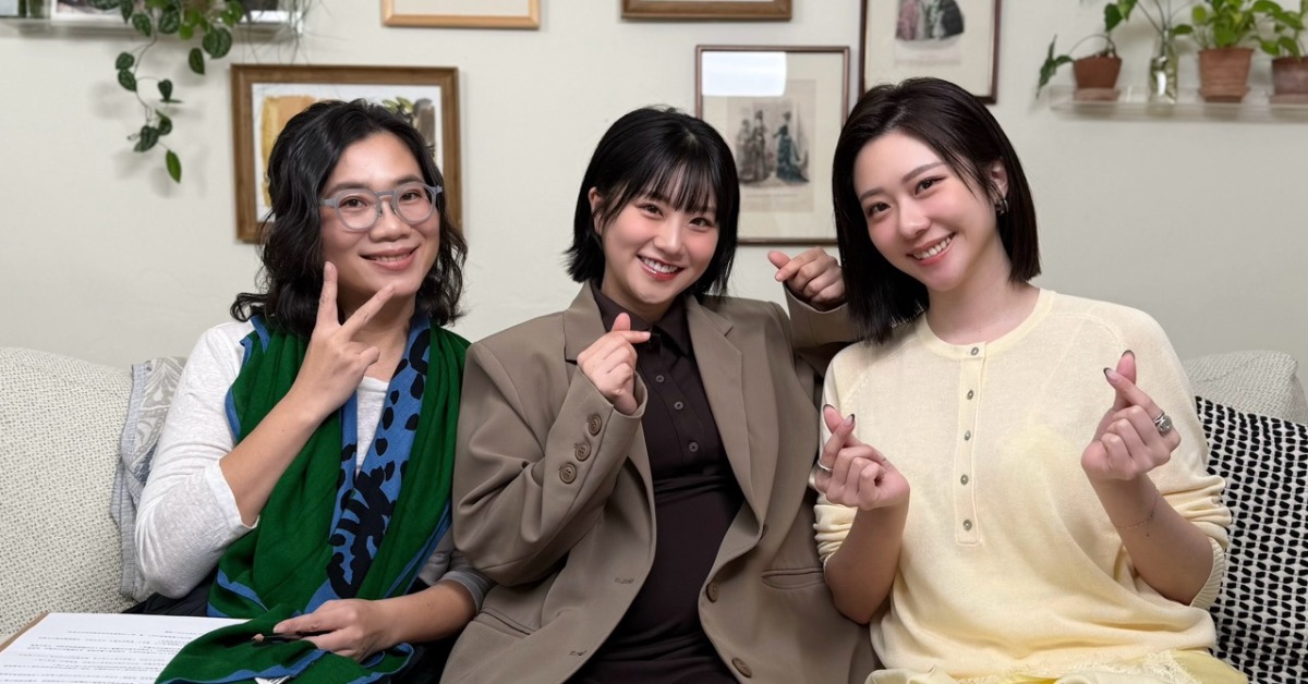 焦凡凡到張景嵐與游沛宸合作主持的Podcast節目「好丫」受訪。（圖／enomeno X 人類圖畫館提供）