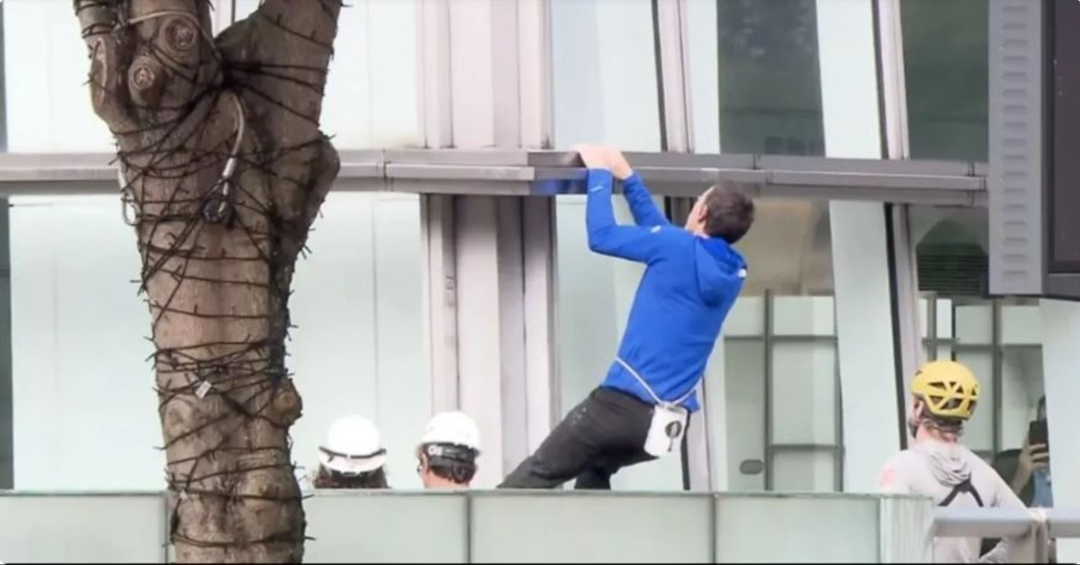 全球知名攀岩家艾力克斯霍諾德（Alex Honnold）將挑戰無裝備攀爬台北101。（圖／東森新聞）