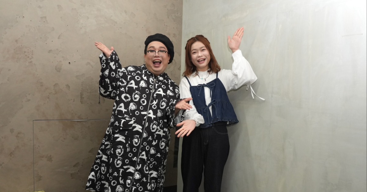 泰國Alizabeth娘娘與大胃王小慧出席二手市集活動。（圖／緯來電視網提供）