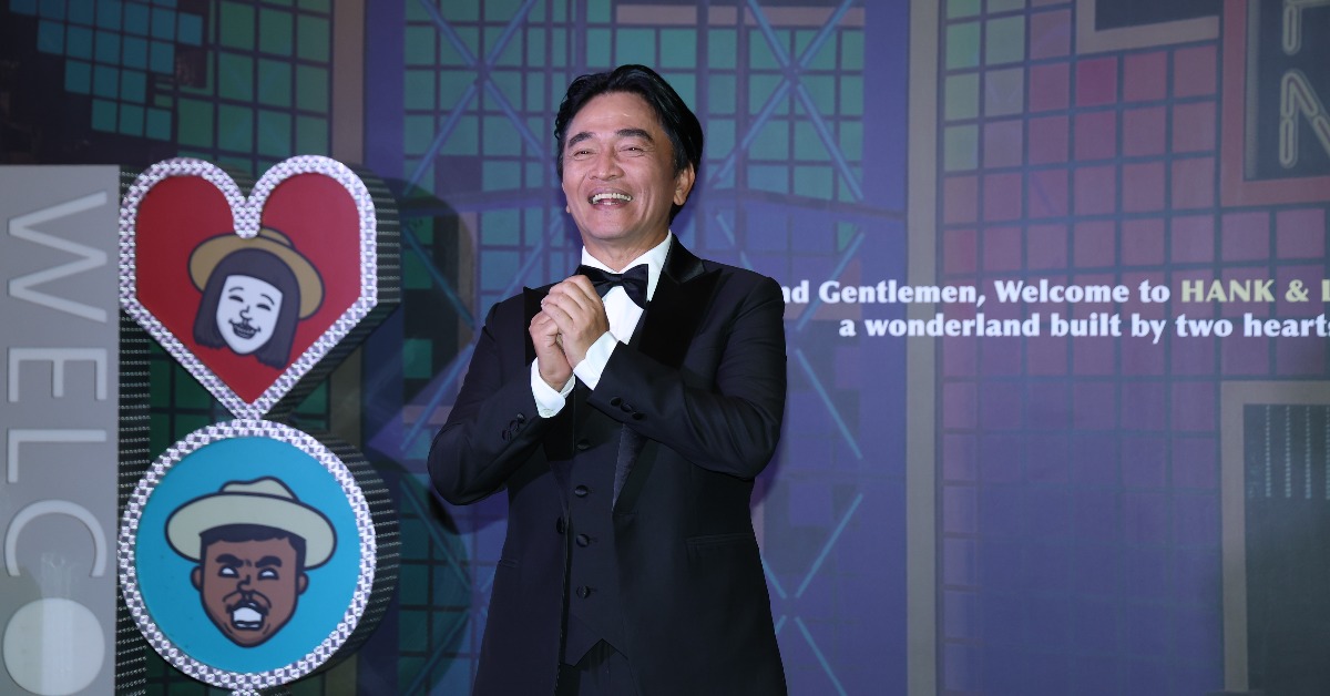 吳宗憲擔任Lulu（黃路梓茵）、陳漢典婚禮證婚人。（圖／東森娛樂）