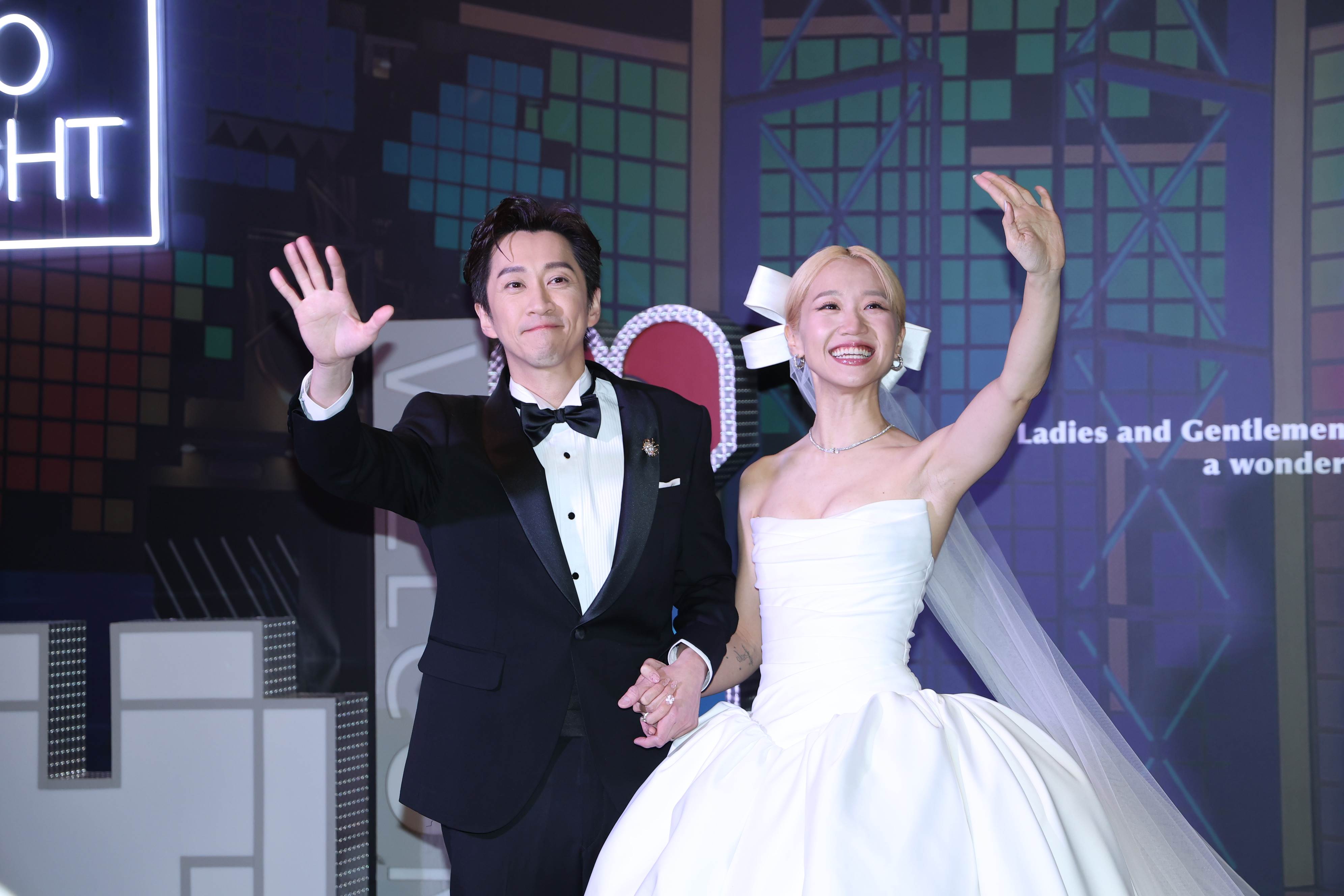 Lulu（黃路梓茵）、陳漢典今天舉辦婚禮。（圖／東森娛樂）