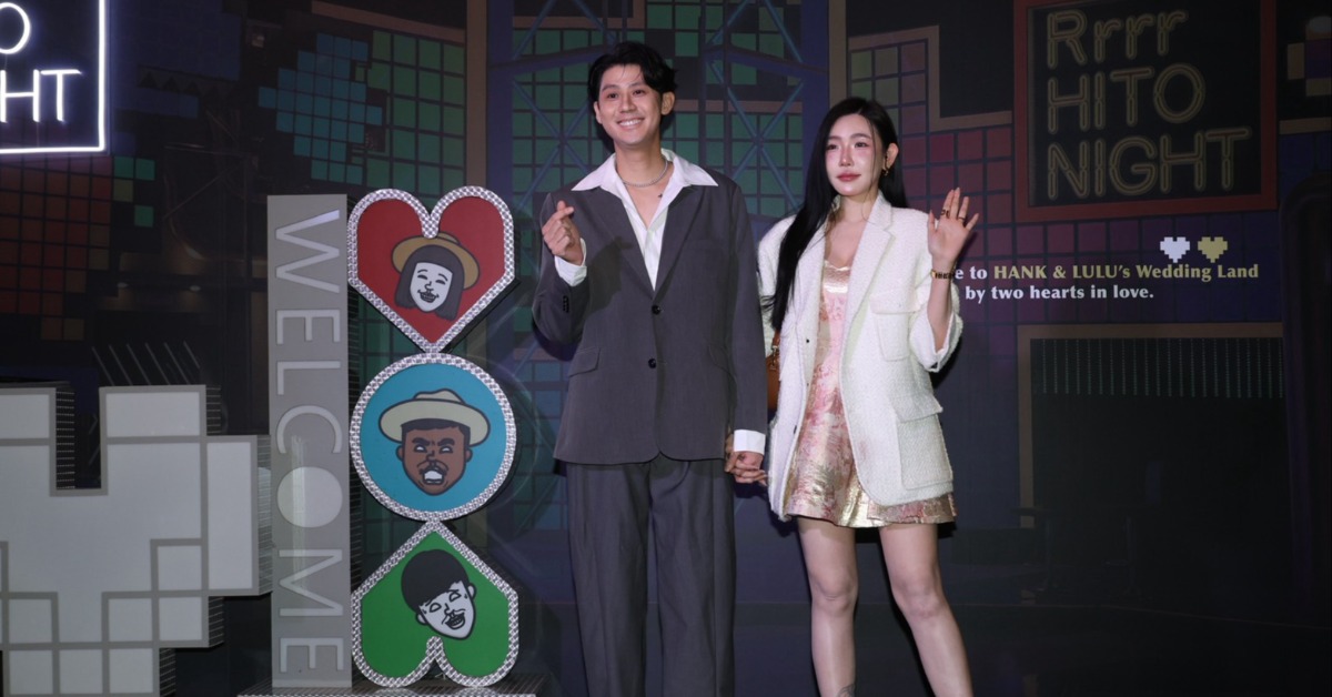 李玉璽與許允樂婚後首度公開露面。（圖／東森娛樂）