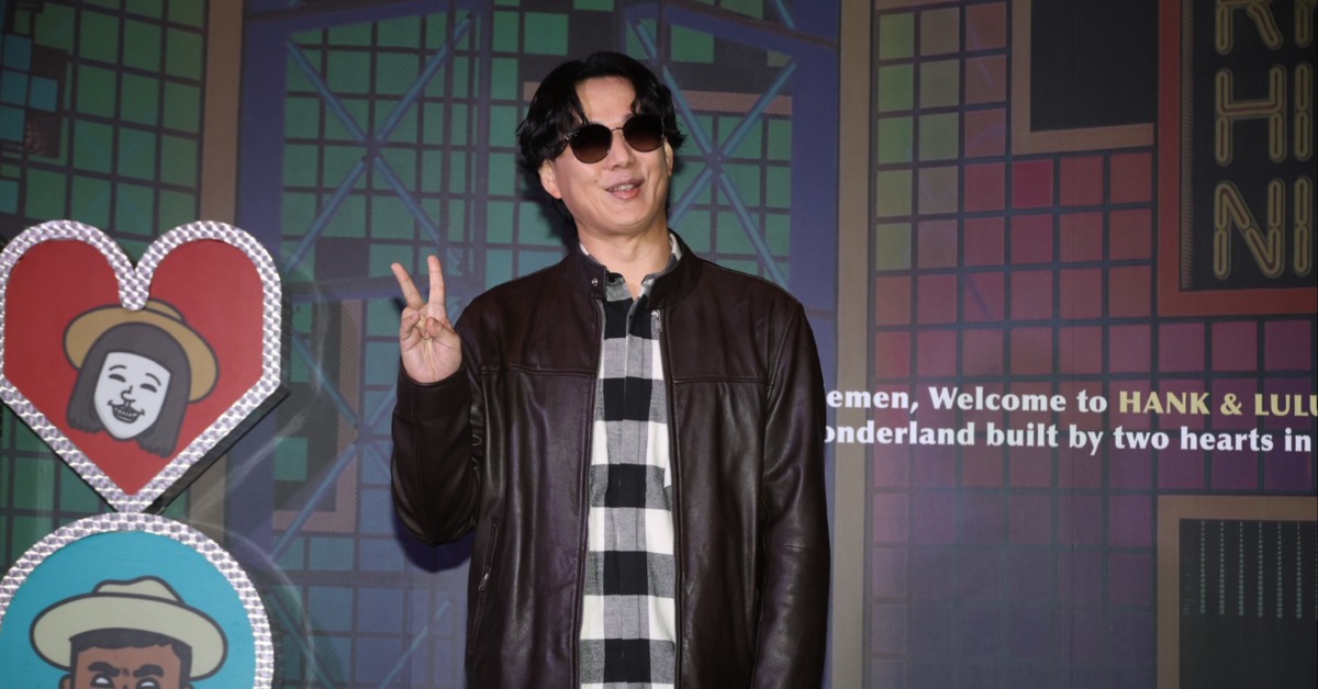 蕭煌奇閃婚後首度露面。（圖／東森娛樂）