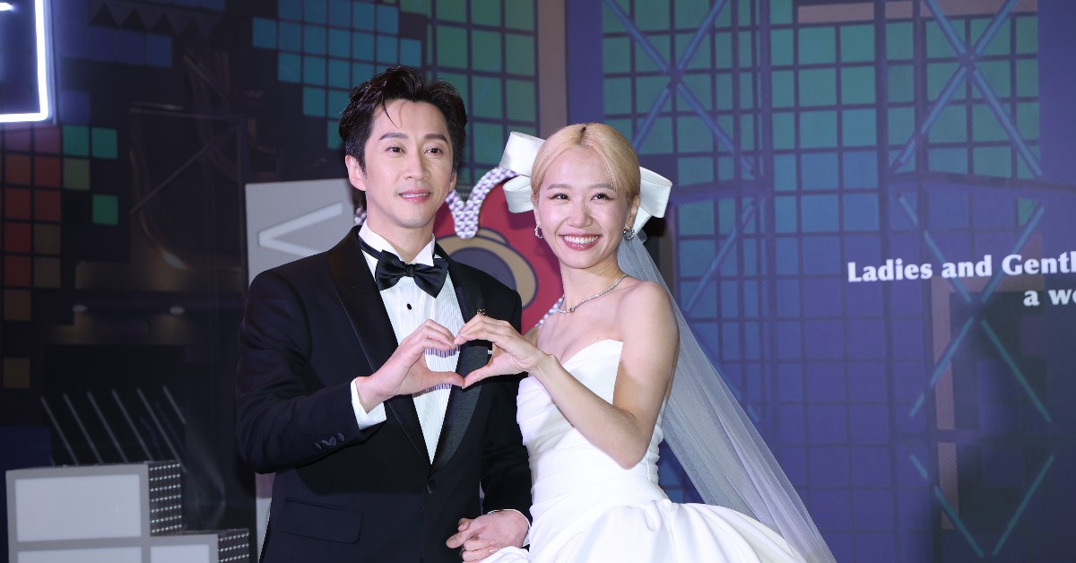 陳漢典、Lulu今天舉辦婚禮。（圖／東森娛樂）