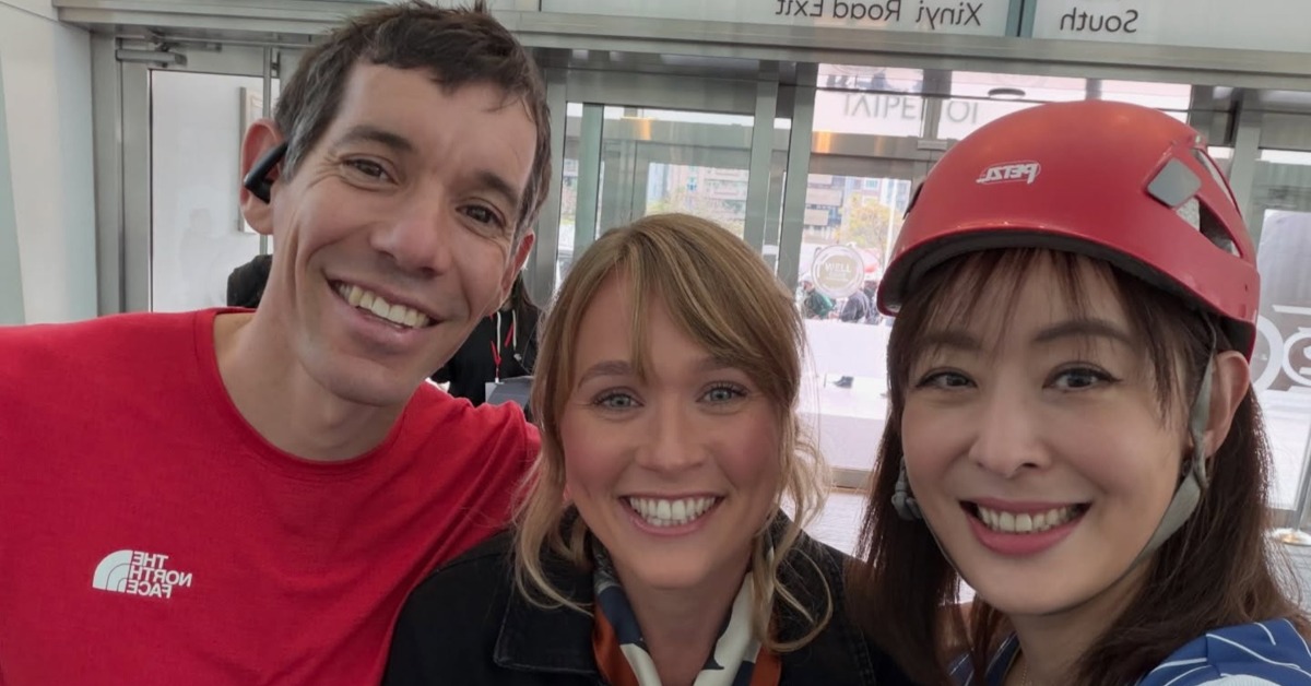 101董事長賈永婕的全力協助與規劃，讓霍諾德攀登台北101得以順利完成。（圖／翻攝自賈永婕臉書）