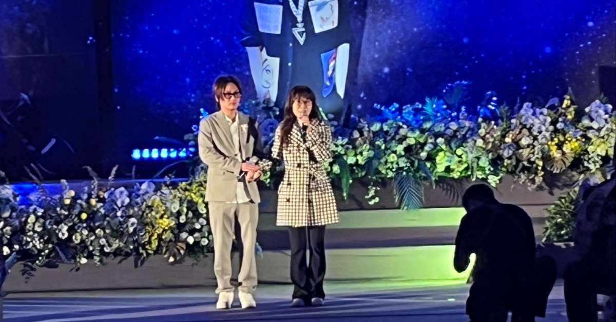 龍千玉哽咽憶曹西平生前暖舉。（圖／記者沈芳宇攝）