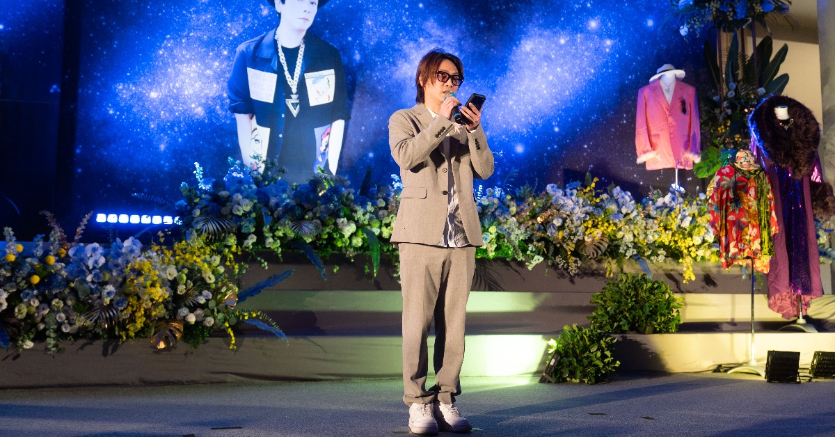 曹西平乾兒子小俊哽咽致詞。（圖／冬瓜行旅提供）