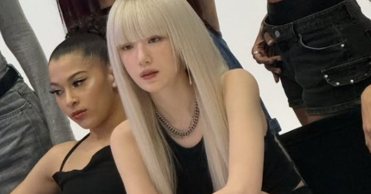 韓國女團成員舒華最近在團體新歌MV中，以金髮造型亮相。（圖／翻攝自舒華 IG）