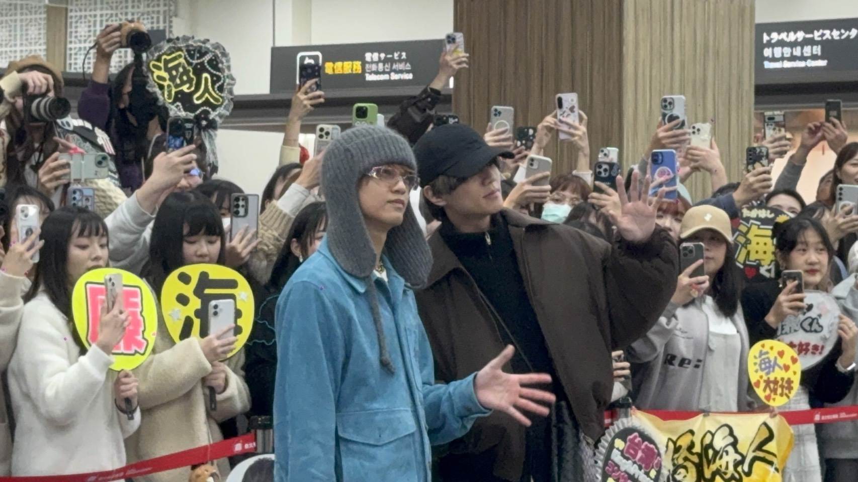日本男團King & Prince由永瀨廉（右）、高橋海人（左）。（圖／記者楊雅芸攝）