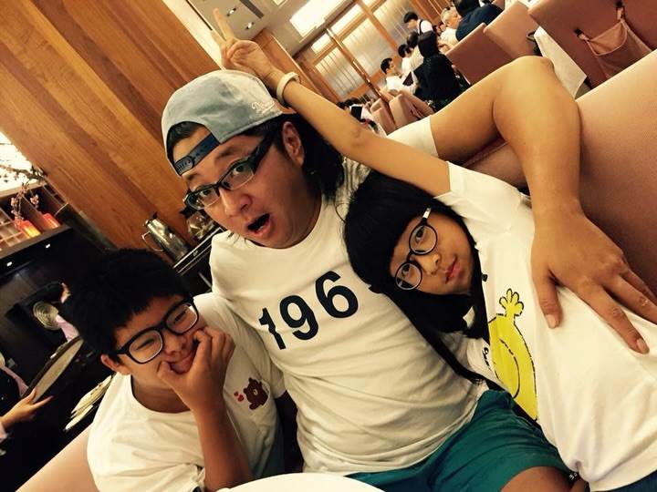 陸元琪感謝袁惟仁帶給他兩個超齡懂事的孩子。（圖／翻攝自陸元琪臉書）