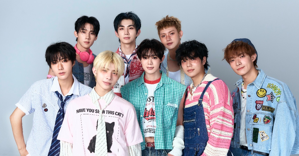 男團ARKis上排左：Vin、雁凱、李定；下排左：崇峻、東翰、Alex、Mikey、彫秦。（圖／FU Entertainment X DJB提供）